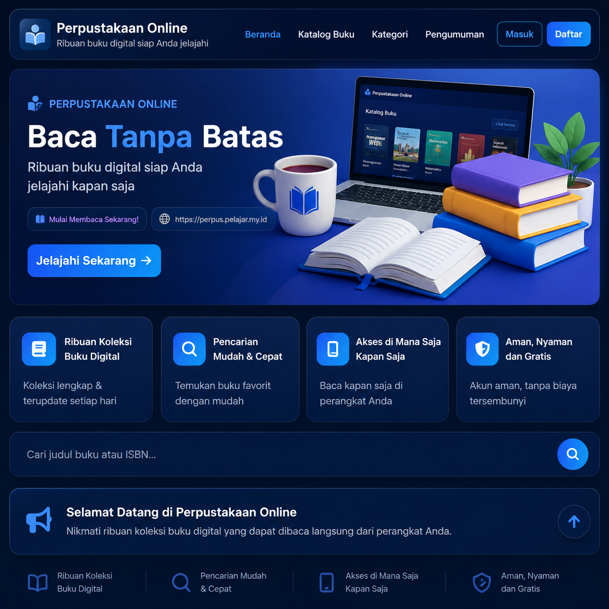 SOURCE CODE PERPUSTAKAAN ONLINE